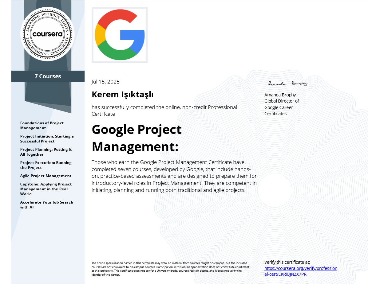 Engineering Certificate